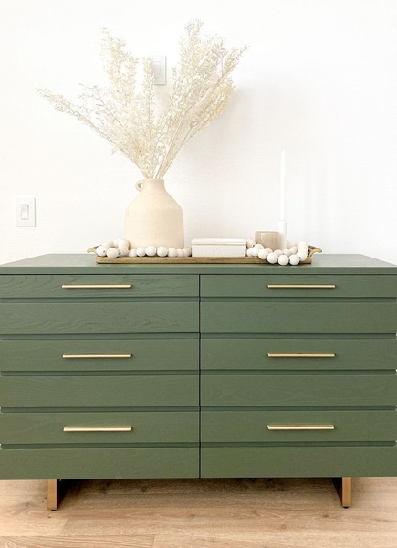 dresser, wooden chest, storage drawers, bedroom dresser, bedroom storage, furniture piece, bestseller push, minimalist, lifestyle, calm, fresh, green, neutral